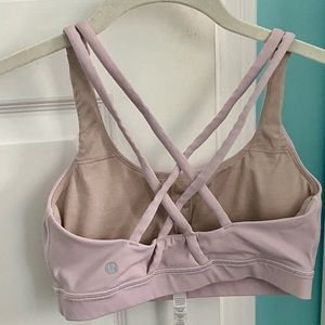 Lululemon light pink sport bra